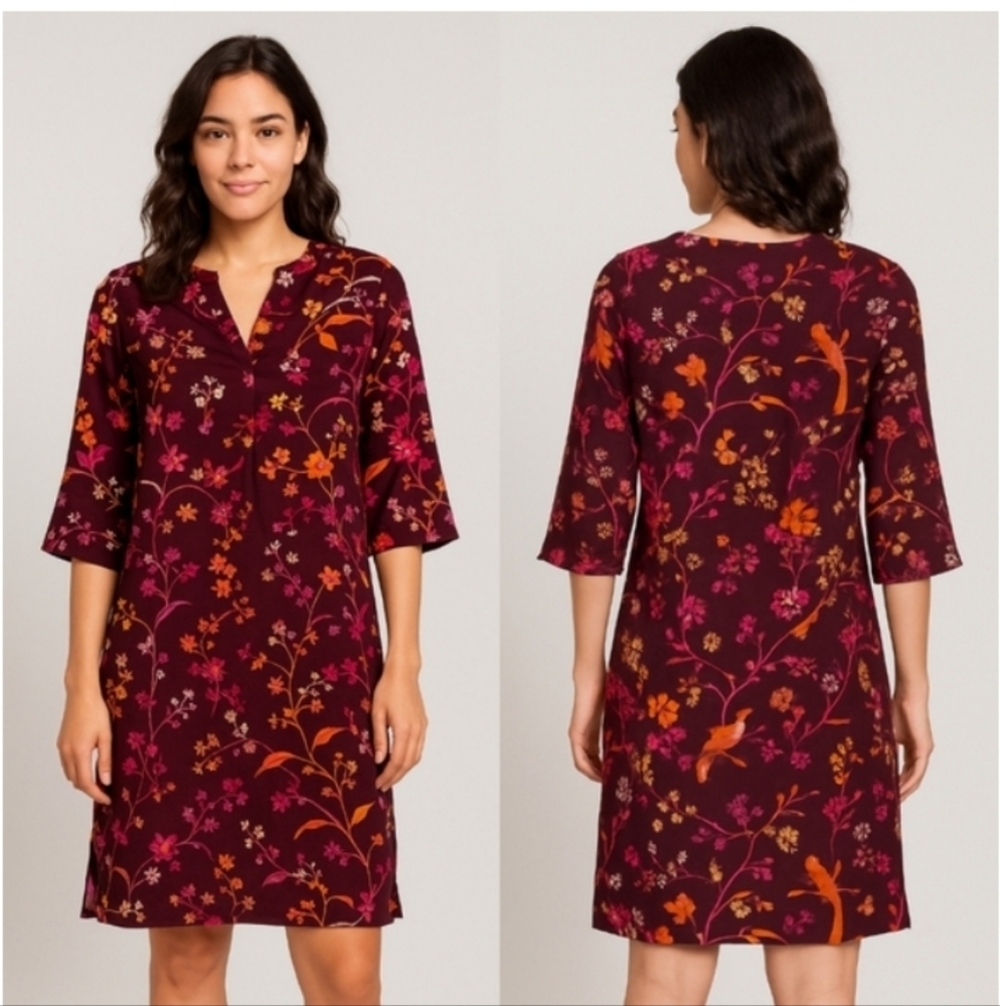 Jude Connally Megan Long Dress - Floral Menagerie Print - Size Small - Picture 2 of 13